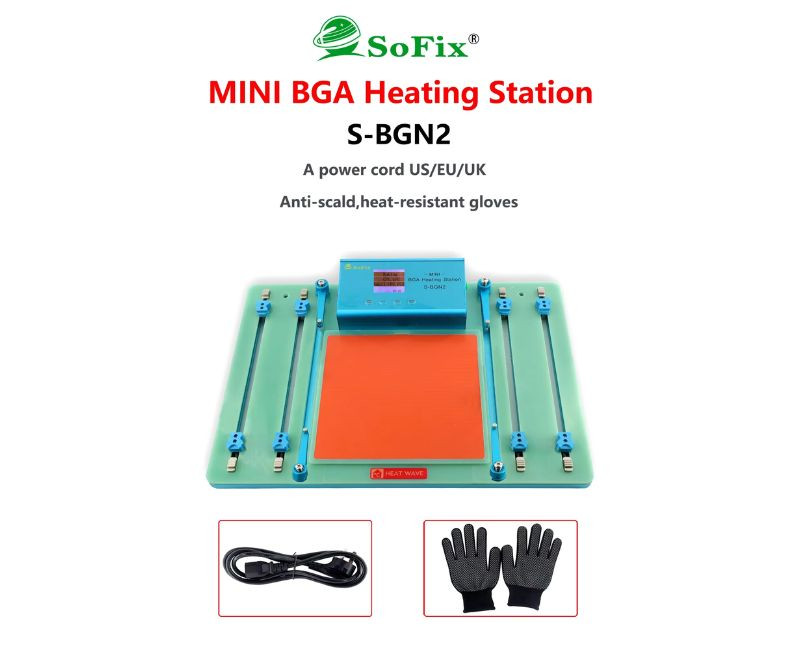 SoFix S-BGN2 Mini BGA Heating Station for MacBook / Laptop / Tablet Motherboard Soldering Repair